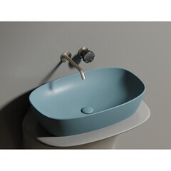 Раковина Ceramicanova Element 60 см накладная зеленая матовая (CN6049MLG) - фото 8