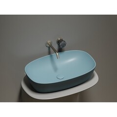 Раковина Ceramicanova Element 60 см накладная зеленая матовая (CN6049MLG) - фото 4