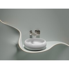 Раковина Ceramicanova Element 36 см накладная белая (CN6050) - фото 5