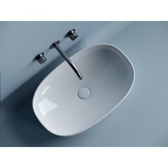 Раковина Ceramicanova Element 60 см накладная белая (CN5039) - фото 4