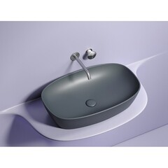 Раковина Ceramicanova Element 60 см накладная темный антрацит матовый (CN6049MDH) - фото 8