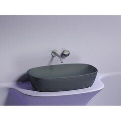 Раковина Ceramicanova Element 60 см накладная темный антрацит матовый (CN6049MDH) - фото 5