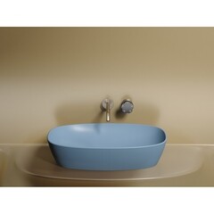 Раковина Ceramicanova Element 60 см накладная голубая матовая (CN6049ML) - фото 12