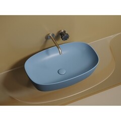 Раковина Ceramicanova Element 60 см накладная голубая матовая (CN6049ML) - фото 11