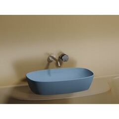 Раковина Ceramicanova Element 60 см накладная голубая матовая (CN6049ML) - фото 10