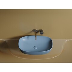 Раковина Ceramicanova Element 60 см накладная голубая матовая (CN6049ML) - фото 9