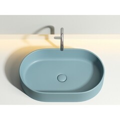 Раковина Ceramicanova Element 61 см накладная зеленая матовая (CN6048MLG) - фото 5