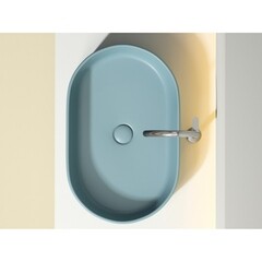 Раковина Ceramicanova Element 61 см накладная зеленая матовая (CN6048MLG) - фото 6