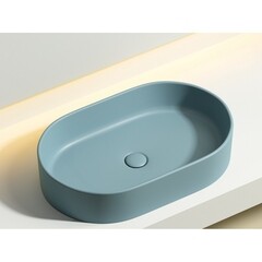 Раковина Ceramicanova Element 61 см накладная зеленая матовая (CN6048MLG) - фото 3