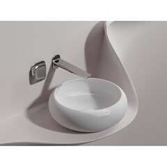 Раковина Ceramicanova Element 36 см накладная белая матовая (CN6050MW) - фото 6