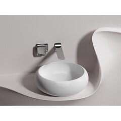 Раковина Ceramicanova Element 36 см накладная белая матовая (CN6050MW) - фото 7