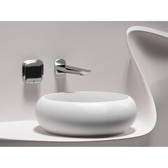 Раковина Ceramicanova Element 36 см накладная белая матовая (CN6050MW) - фото 3