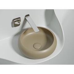 Раковина Ceramicanova Element 36 см накладная капучино (CN6050MC) - фото 9