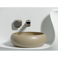 Раковина Ceramicanova Element 36 см накладная капучино (CN6050MC) - фото 5