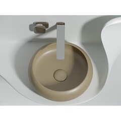 Раковина Ceramicanova Element 36 см накладная капучино (CN6050MC) - фото 3