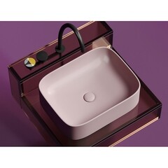 Раковина Ceramicanova Element 51 см накладная розовая матовая (CN6052MP) - фото 13