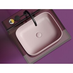 Раковина Ceramicanova Element 51 см накладная розовая матовая (CN6052MP) - фото 10