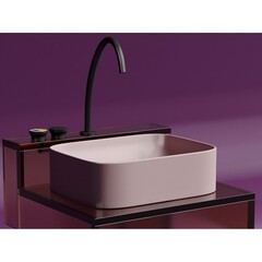 Раковина Ceramicanova Element 51 см накладная розовая матовая (CN6052MP) - фото 8