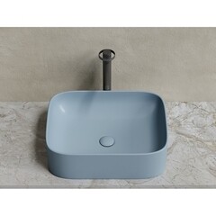 Раковина Ceramicanova Element 51 см накладная серо-голубая матовая (CN6052MHL) - фото 12