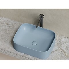 Раковина Ceramicanova Element 51 см накладная серо-голубая матовая (CN6052MHL) - фото 9