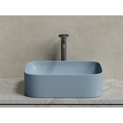 Раковина Ceramicanova Element 51 см накладная серо-голубая матовая (CN6052MHL) - фото 8