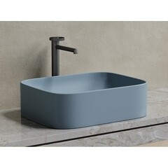 Раковина Ceramicanova Element 51 см накладная серо-голубая матовая (CN6052MHL) - фото 6