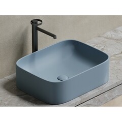 Раковина Ceramicanova Element 51 см накладная серо-голубая матовая (CN6052MHL) - фото 5