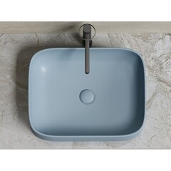 Раковина Ceramicanova Element 51 см накладная серо-голубая матовая (CN6052MHL) - фото 3