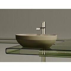 Раковина Ceramicanova Element 50 см накладная капучино (CN6056MC) - фото 6