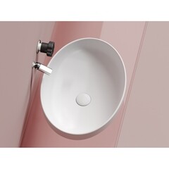 Раковина Ceramicanova Element 50 см накладная белая матовая (CN6056MW) - фото 4