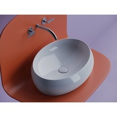 Раковина Ceramicanova Element 56 см накладная белая (CN5033) - фото 5