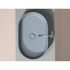 Раковина Ceramicanova Element 61 см накладная серо-голубая матовая (CN6048MHL) - фото 5