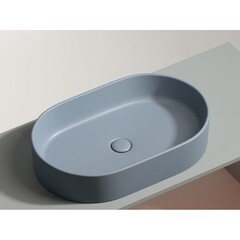 Раковина Ceramicanova Element 61 см накладная серо-голубая матовая (CN6048MHL) - фото 4