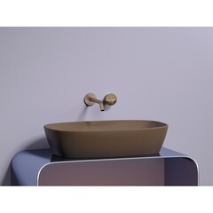 Раковина Ceramicanova Element 60 см накладная темно-коричневая матовая (CN6049MDB) - фото 6