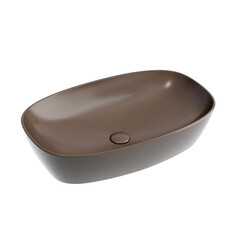 Изображение товара Раковина Ceramicanova Element 60 см накладная темно-коричневая матовая (CN6049MDB)