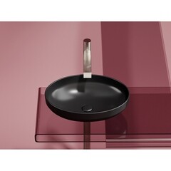 Раковина Ceramicanova Element 50 см накладная черная матовая (CN6056MB) - фото 8