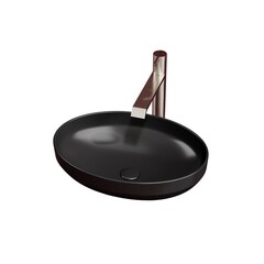 Изображение товара Раковина Ceramicanova Element 50 см накладная черная матовая (CN6056MB)