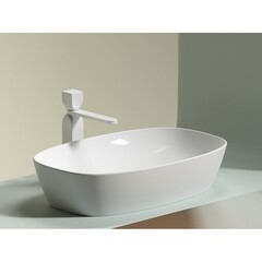 Раковина Ceramicanova Element 60 см накладная белая (CN6049) - фото 4