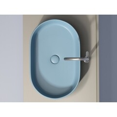 Раковина Ceramicanova Element 61 см накладная голубая матовый (CN6048ML) - фото 6