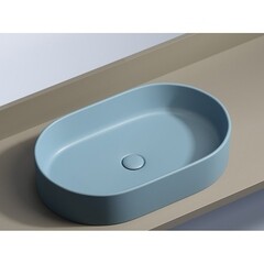 Раковина Ceramicanova Element 61 см накладная голубая матовый (CN6048ML) - фото 4