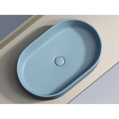 Раковина Ceramicanova Element 61 см накладная голубая матовый (CN6048ML) - фото 2