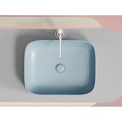 Раковина Ceramicanova Element 51 см накладная голубая матовый (CN6052ML) - фото 9