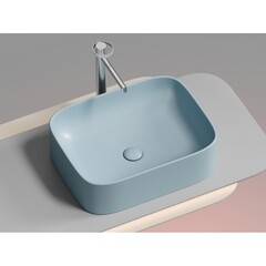 Раковина Ceramicanova Element 51 см накладная голубая матовый (CN6052ML) - фото 4