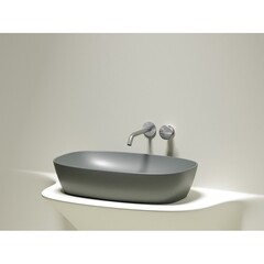 Раковина Ceramicanova Element 60 см накладная антрацит матовый (CN6049MH) - фото 15