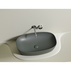 Раковина Ceramicanova Element 60 см накладная антрацит матовый (CN6049MH) - фото 9