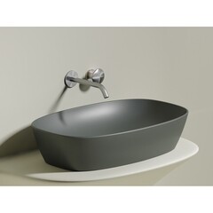 Раковина Ceramicanova Element 60 см накладная антрацит матовый (CN6049MH) - фото 8