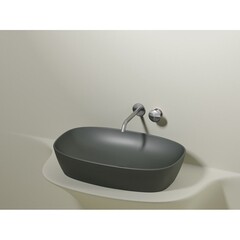 Раковина Ceramicanova Element 60 см накладная антрацит матовый (CN6049MH) - фото 6