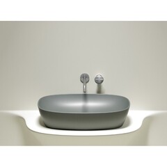 Раковина Ceramicanova Element 60 см накладная антрацит матовый (CN6049MH) - фото 3