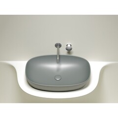 Раковина Ceramicanova Element 60 см накладная антрацит матовый (CN6049MH) - фото 4