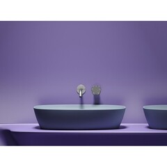 Раковина Ceramicanova Element 60 см накладная серо-голубая матовая (CN6049MHL) - фото 5